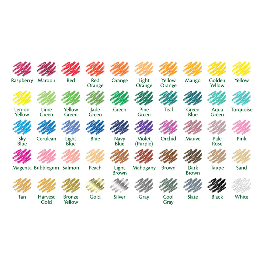 Crayola - Long Colored Pencils - Pack of 50