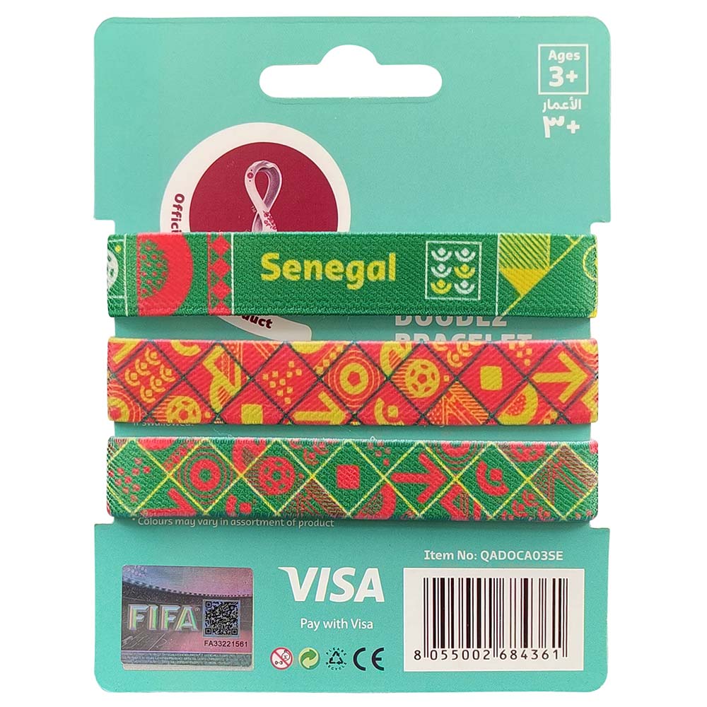 فيفا - سوار رياضي قماشي دودلز لكأس العالم قطر 2022 - السنغال