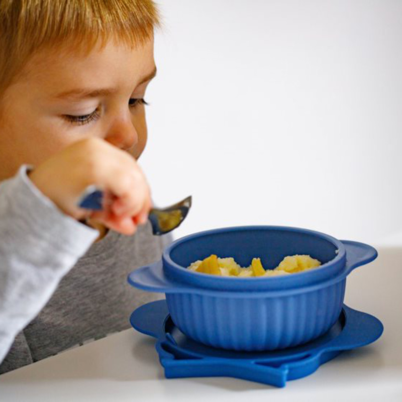 Innogio Gio Owl Bowl with Lid - Blue