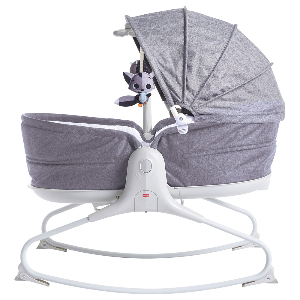 Tiny Love - 3-in-1 Rocker Napper Grey Cozy with Canopy - Grey