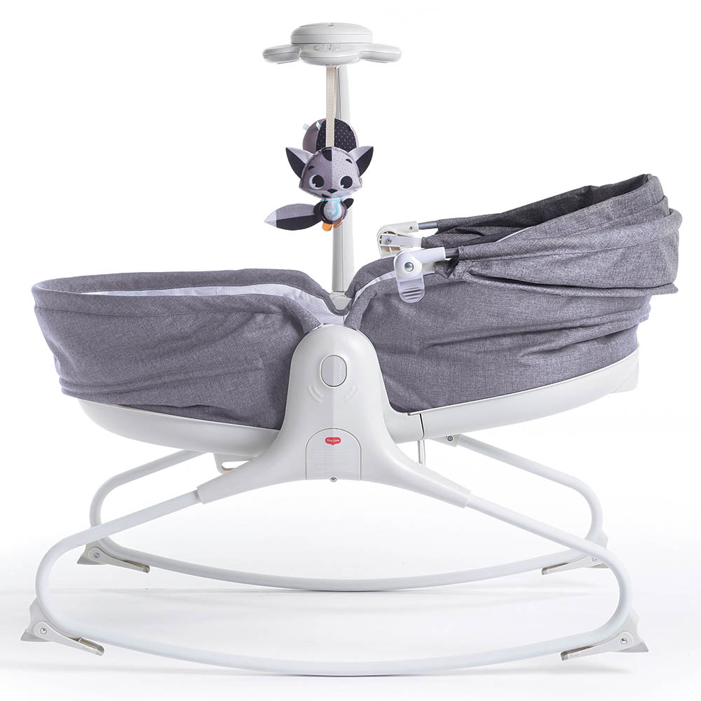 Tiny Love - 3-in-1 Rocker Napper Grey Cozy with Canopy - Grey