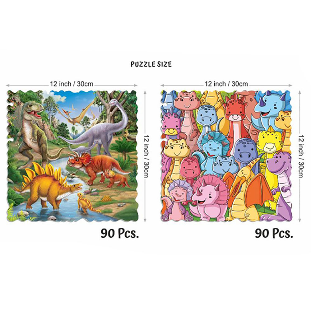 Unikplay - Go Crazy Jigsaw Puzzle - 2 Trays - Dino
