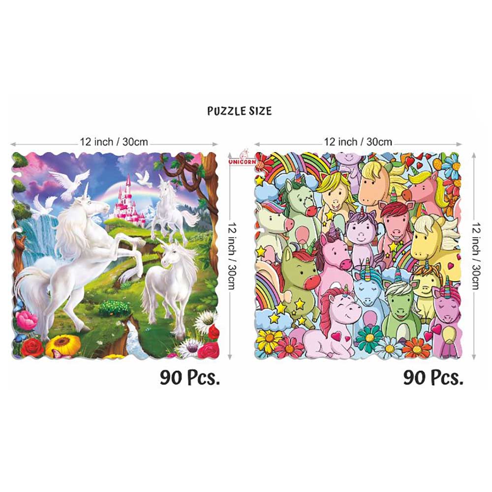 Unikplay - Go Crazy Jigsaw Puzzle - 2 Trays - Unicorn