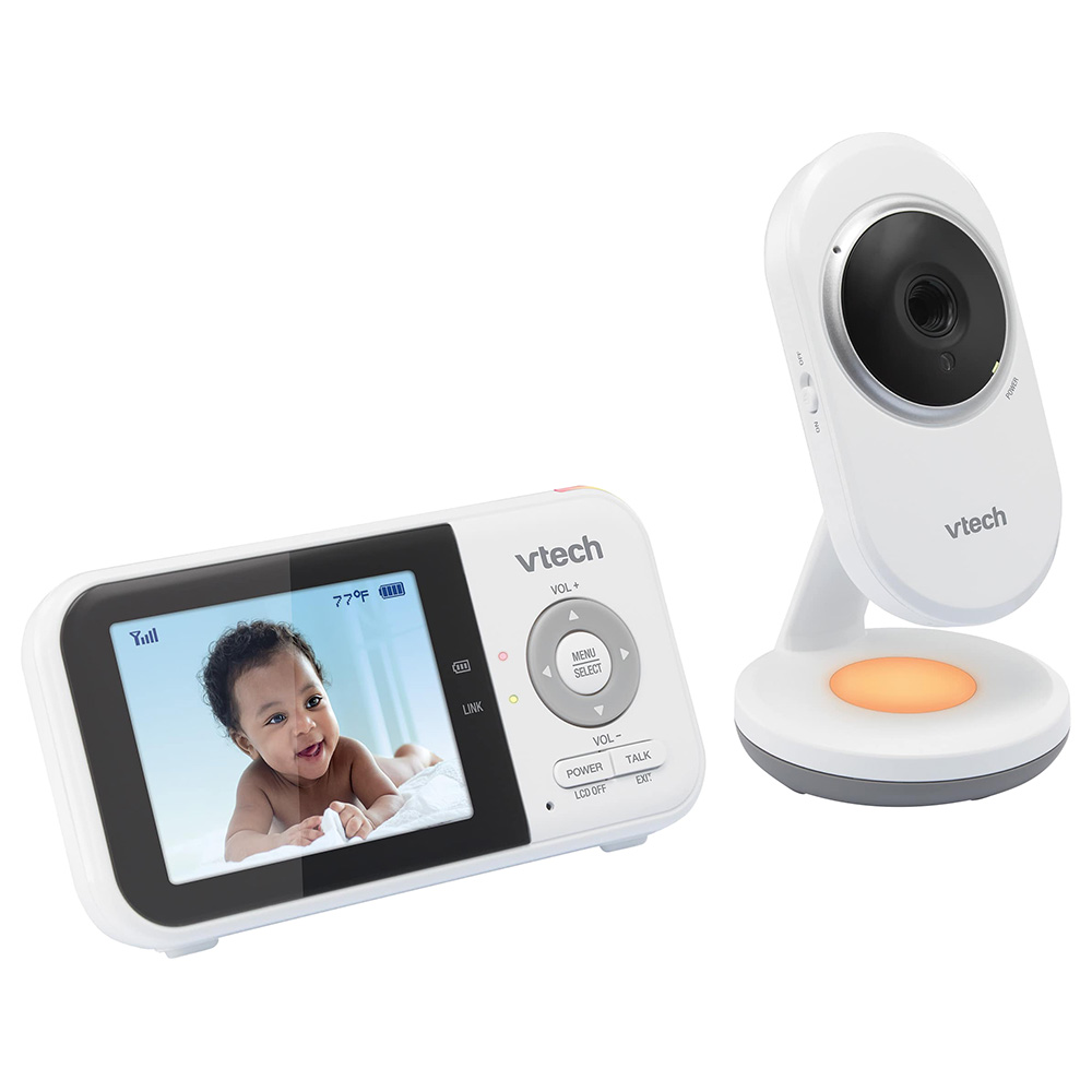 VTech - 2.8” Video Baby Monitor with Night Vision & Talk - White