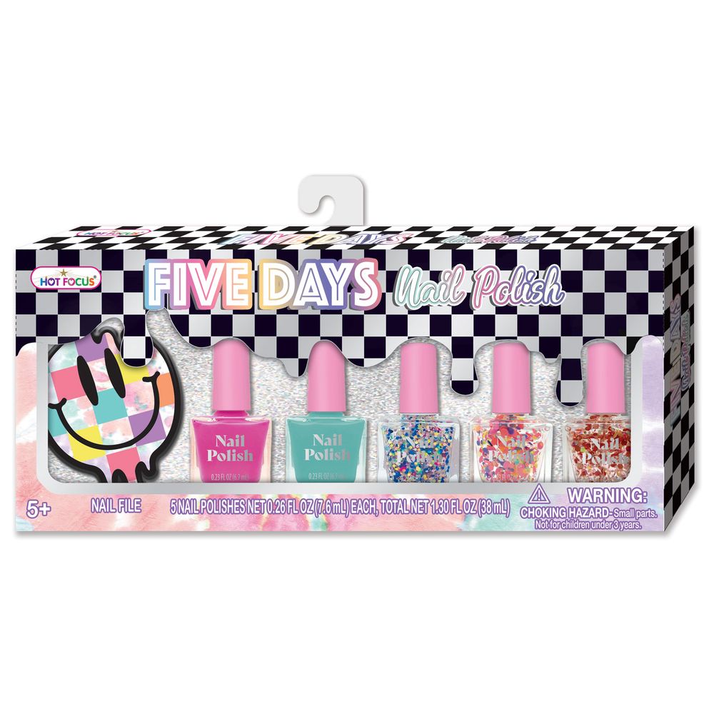 Hot Focus - Cool Vibes Five Days Nail Polish Set