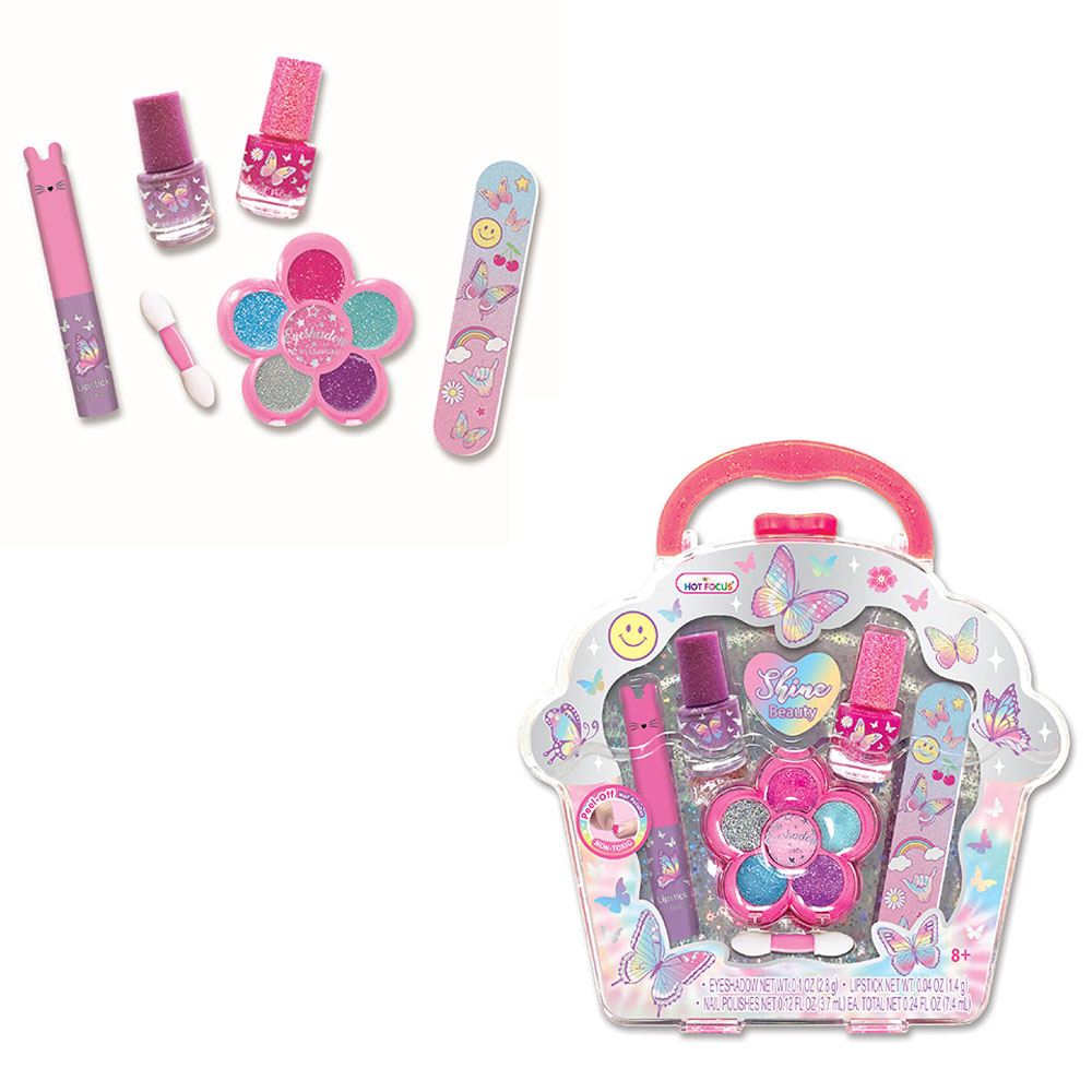 Hot Focus - Tie Dye Butterfly Shine Beauty Makeup Set