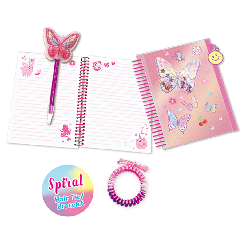Hot Focus - Tie Dye Butterfly Journal With Pouch