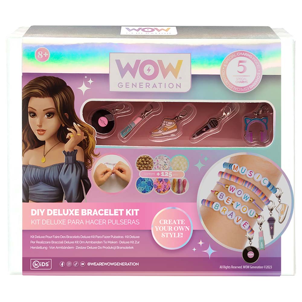 Wow Generation - Deluxe DIY Kit with 5 Metal Charms Bracelets