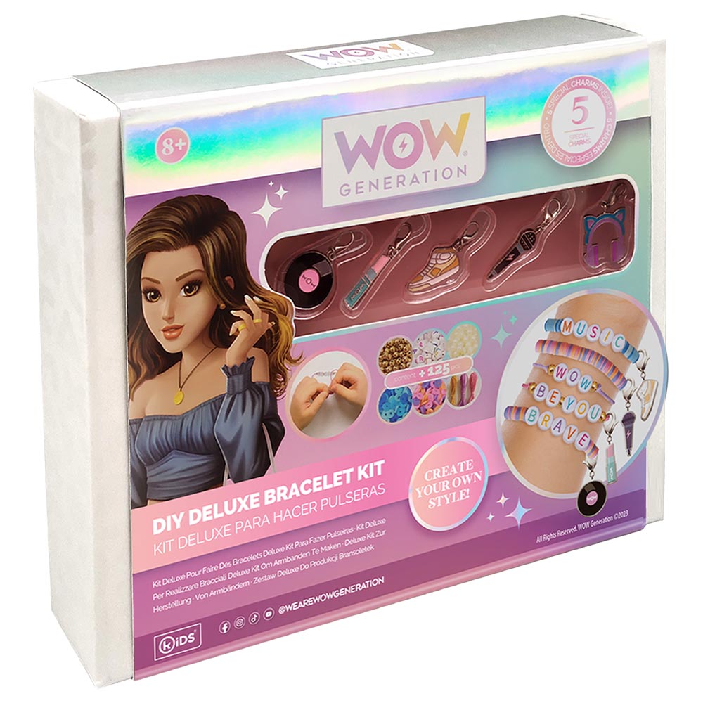 Wow Generation - Deluxe DIY Kit with 5 Metal Charms Bracelets