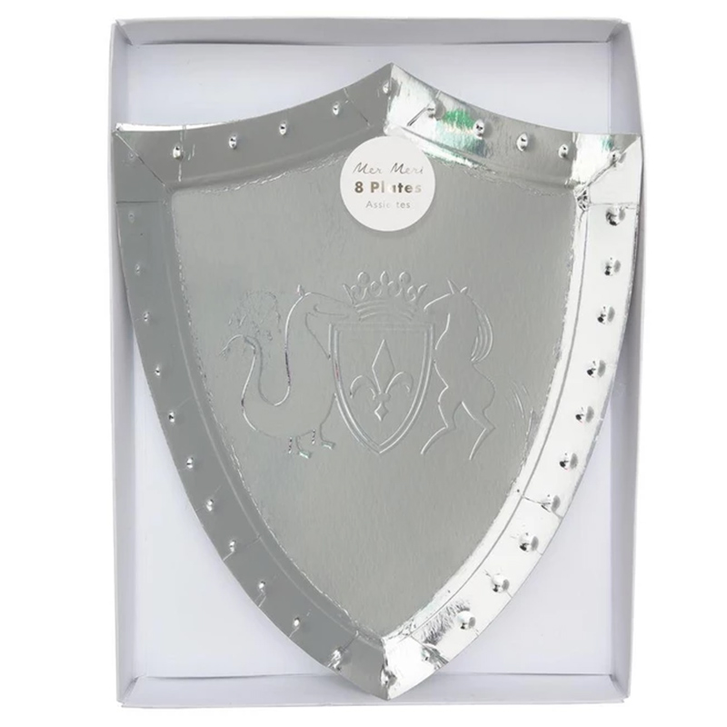 Meri Meri Shield Plate Silver
