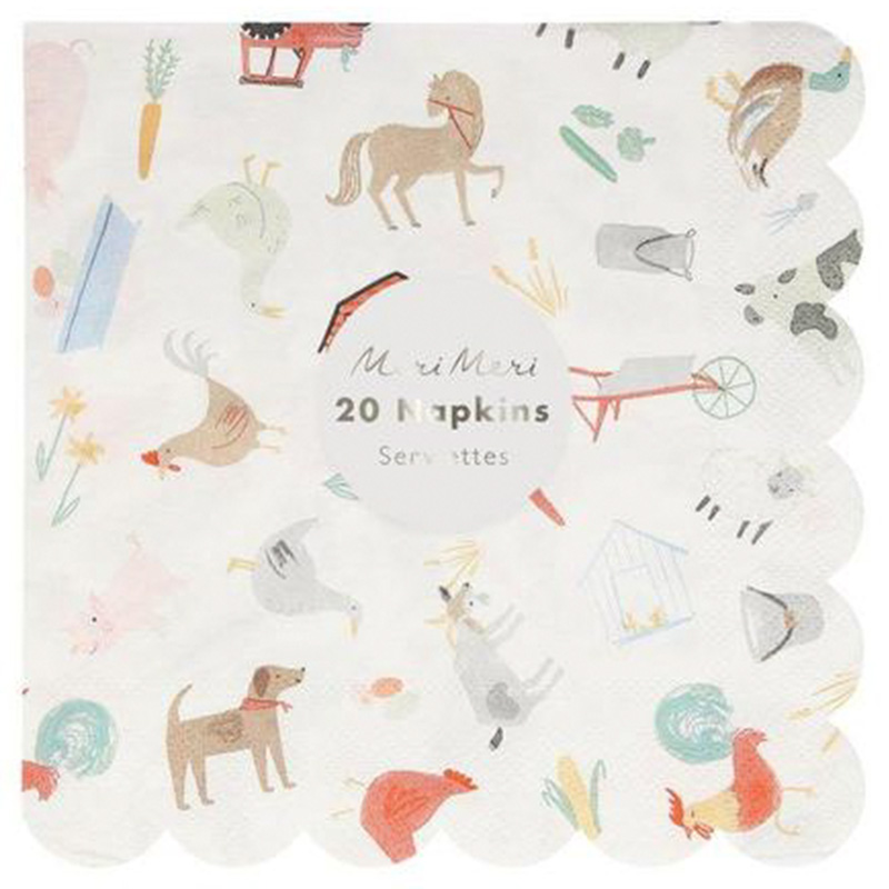 Meri Meri - On The Farm Large Napkins