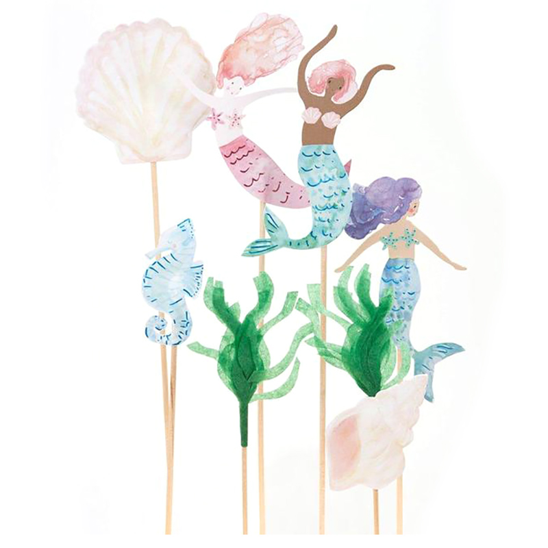 Meri Meri - Mermaid Cake Toppers Pack of 7