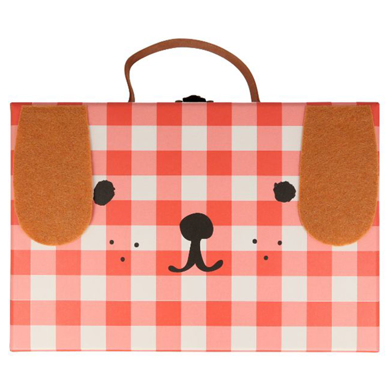 Meri Meri - Wooden Dog Advent Calendar Suitcase