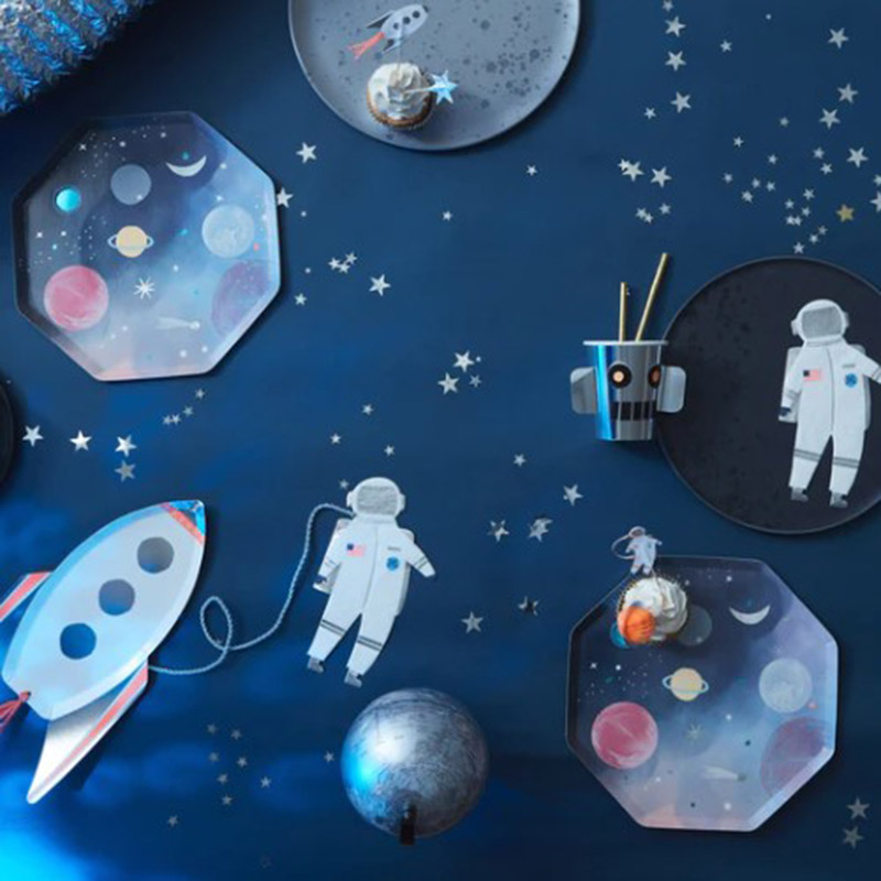 Meri Meri - Space Dinner Plates - 8Pcs