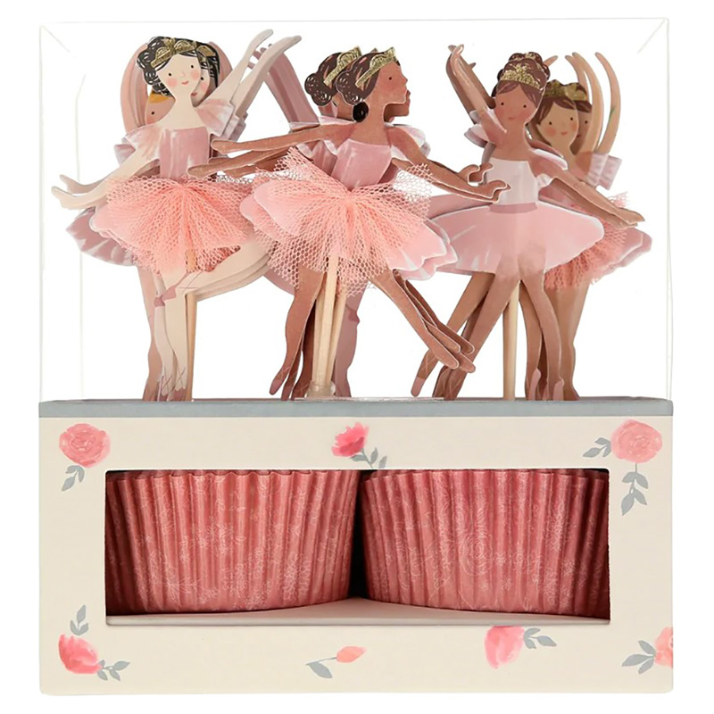 Meri Meri - Ballerina Cupcake Kit - 24Pcs