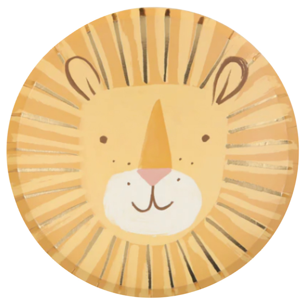 Meri Meri - Lion Plates - Pack of 8