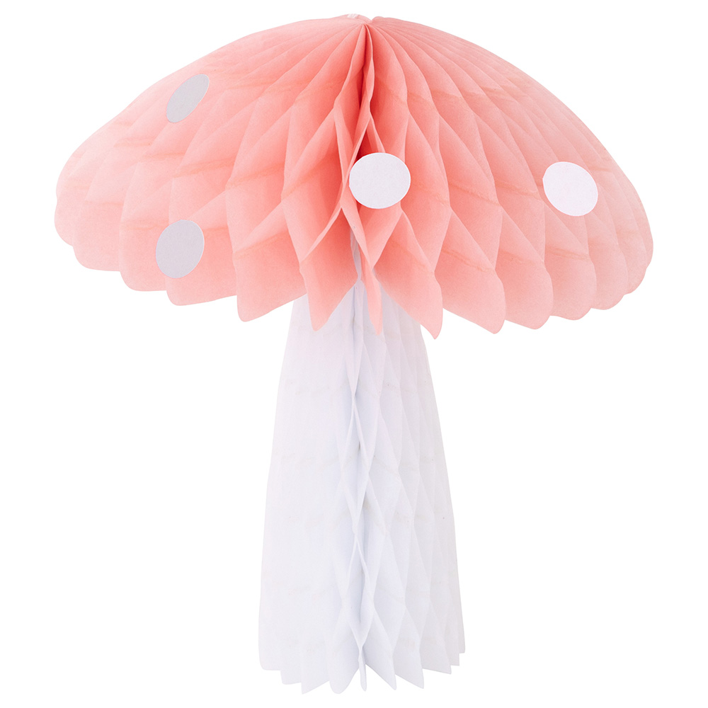 Meri Meri - Honeycomb Mushroom Decorations - Pack of 10