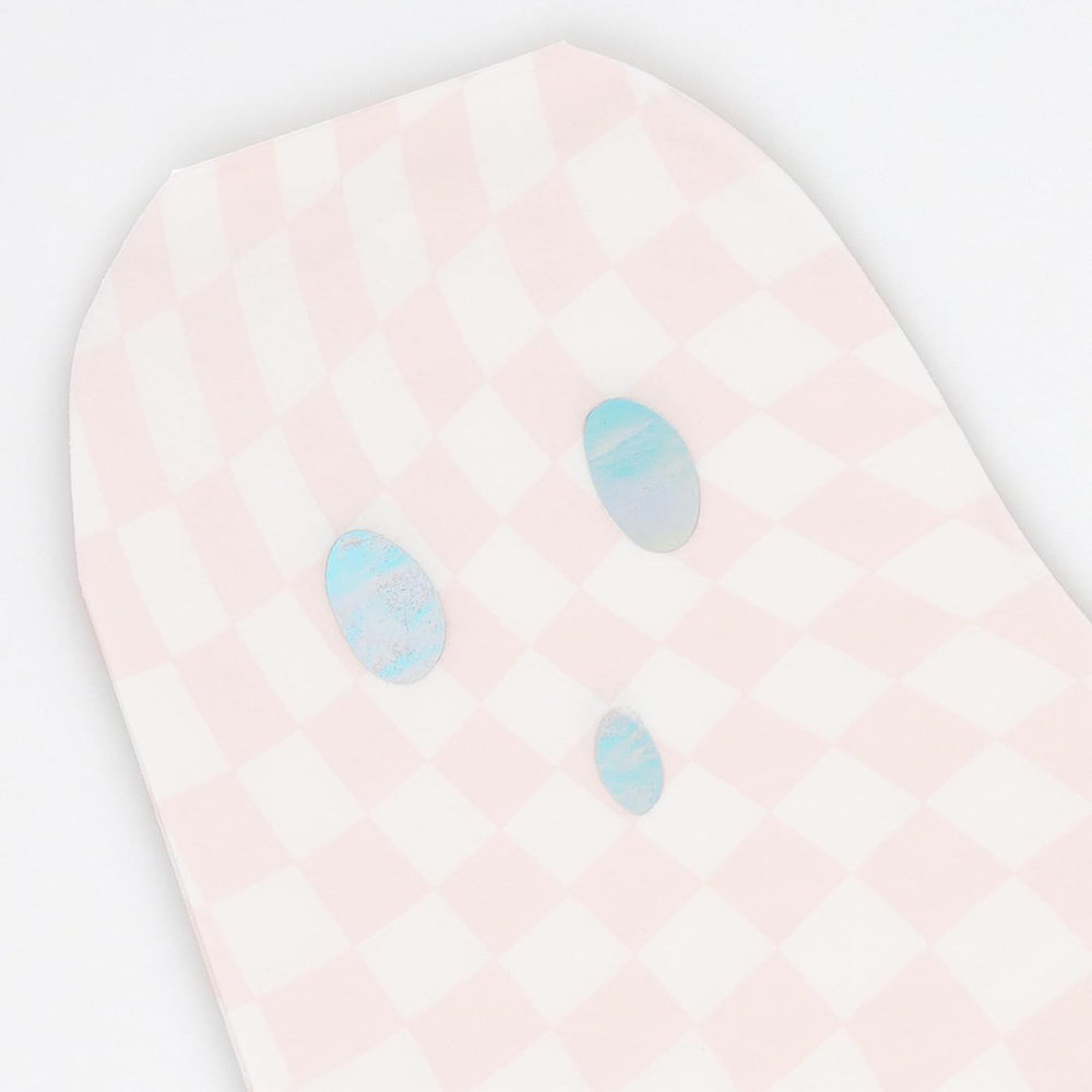 Meri Meri - Checker Ghost Napkins - 16pcs - Pink