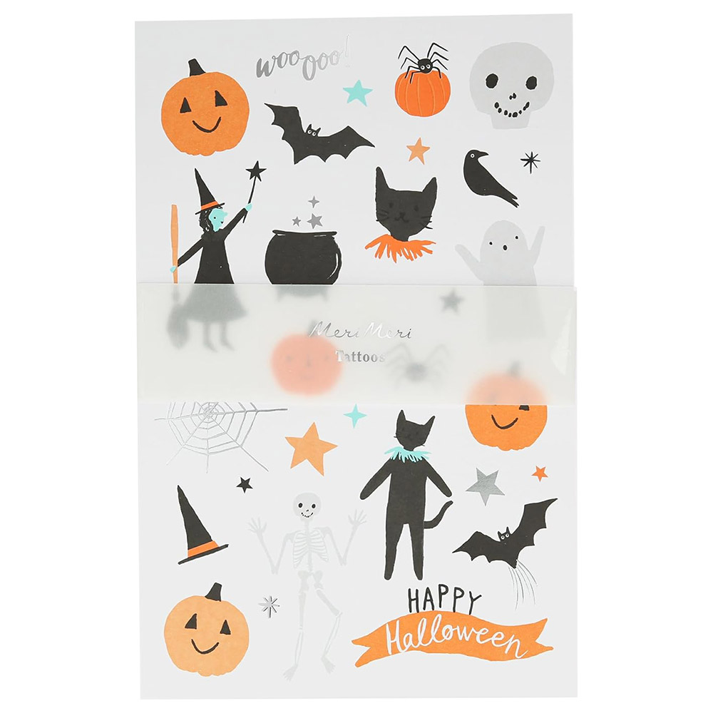 Meri Meri - Happy Halloween Tattoo Sheet