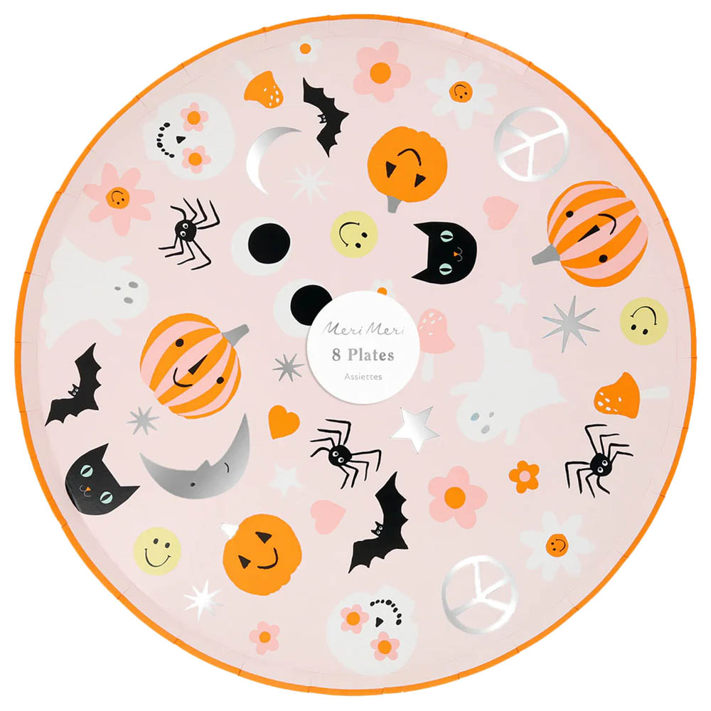 Meri Meri - Groovy Halloween Icon Dinner Plates - 8pcs