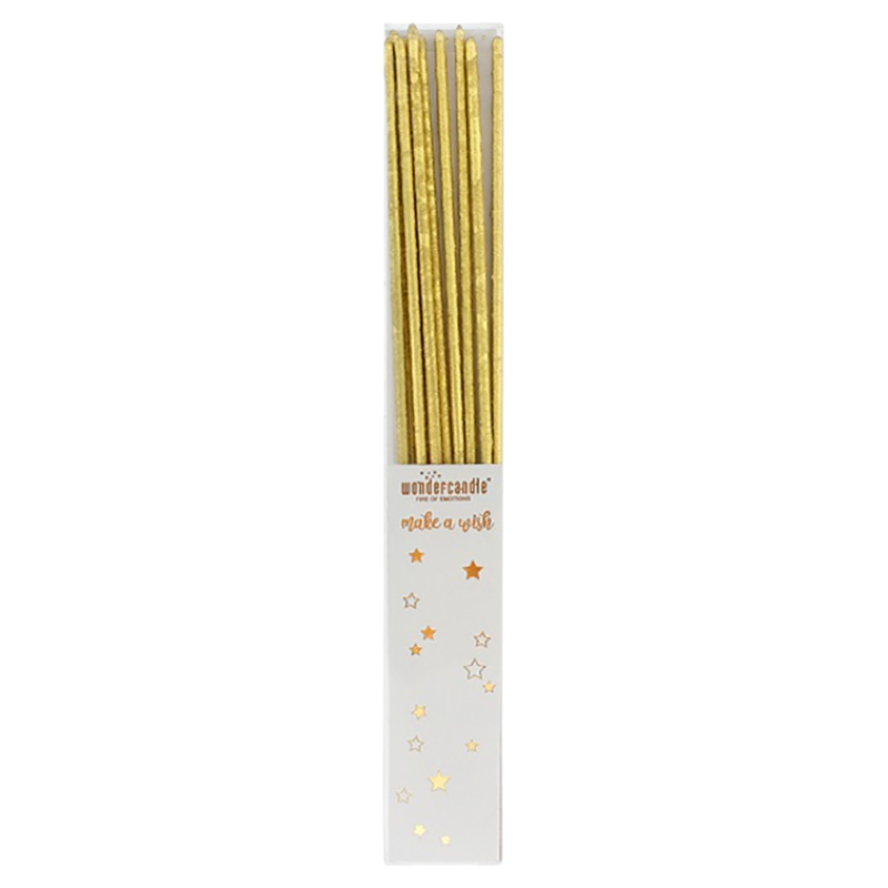 Wondercandle - Sparkler Candle Set - Gold - Pack of 10