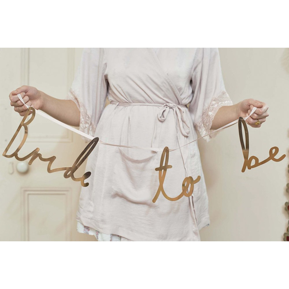 Talking Tables Blossom Girls Bride To Be Garland Gold