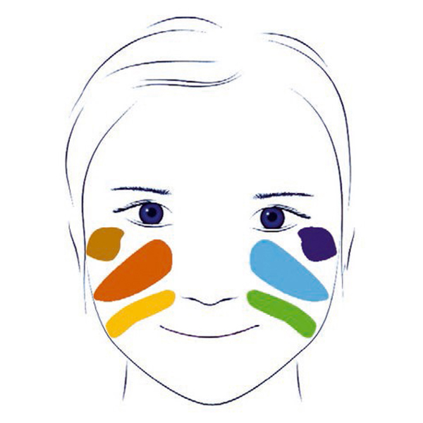 Djeco - 6 Colours Palette Face Paints