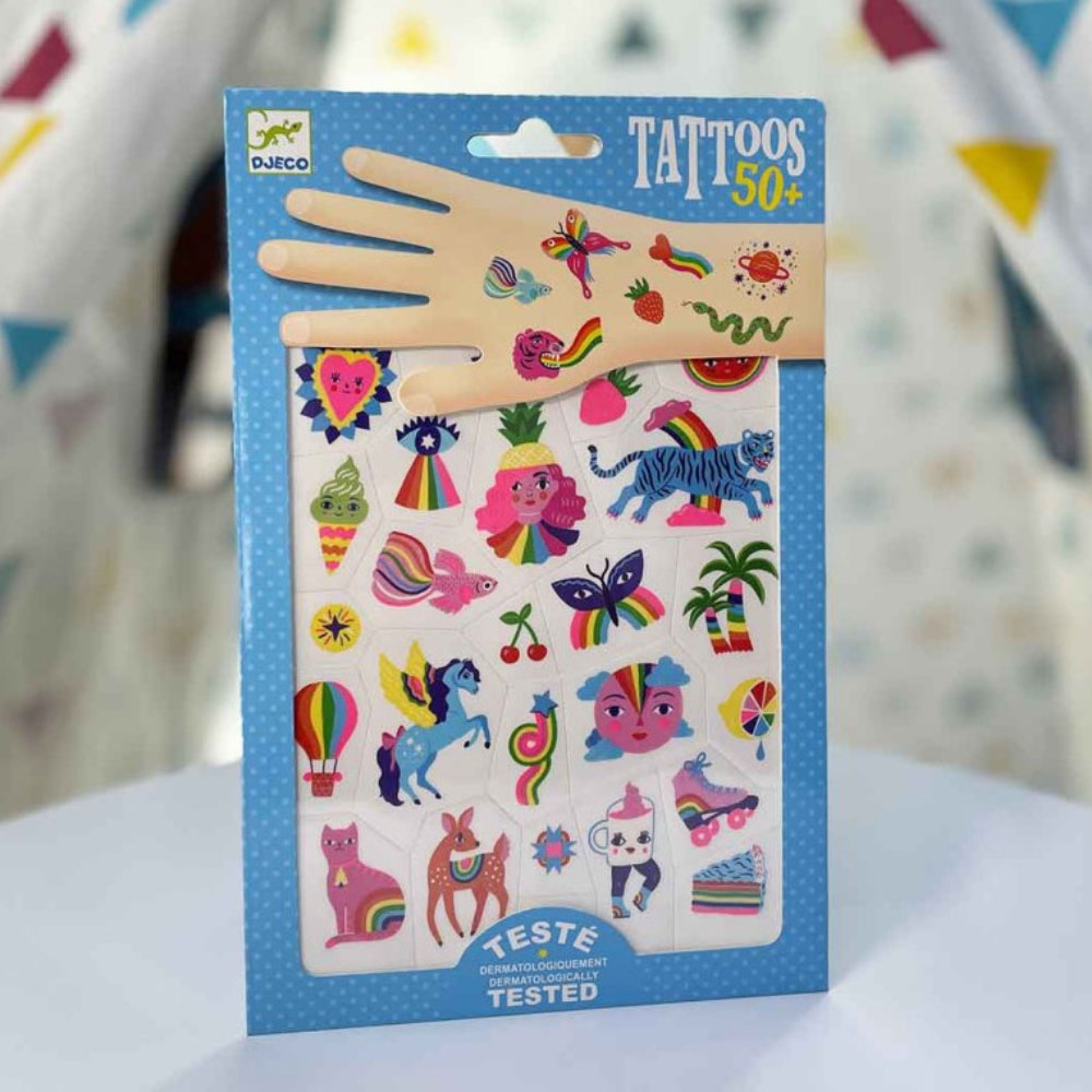 Djeco - Colorful Tattoos - 2 Sheets
