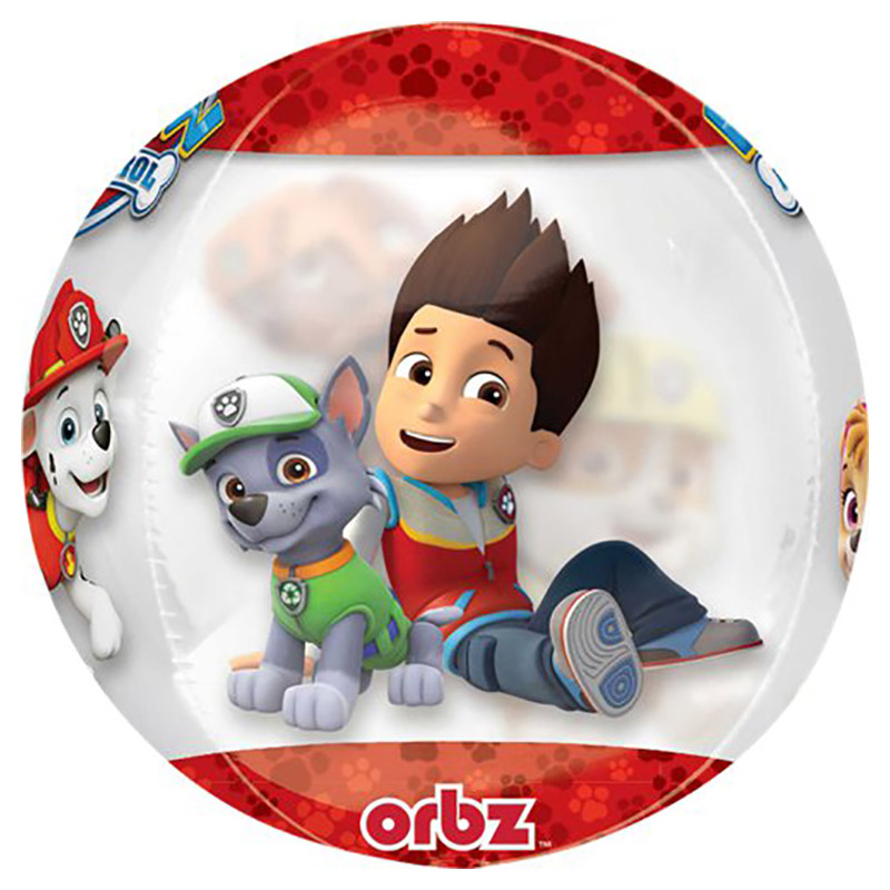 Party Camel - Paw Patrol Chase & Marshall Orb Balloon - Style May Vary