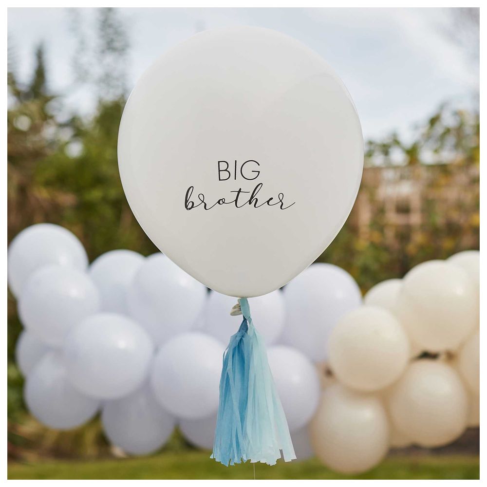 Ginger Ray - Big Brother Balloon with Blue Tassels