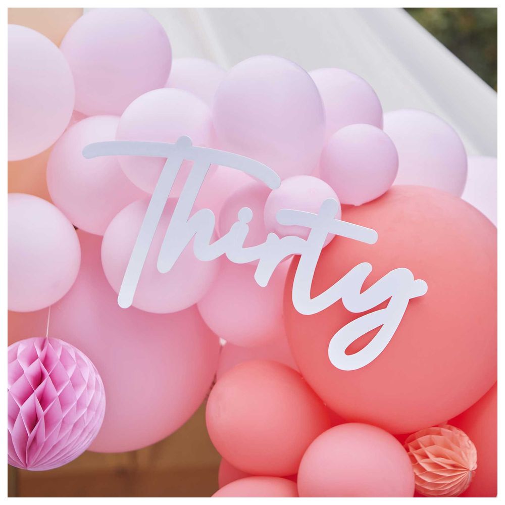 Ginger Ray - 30Th Birthday Balloon Arch Sign