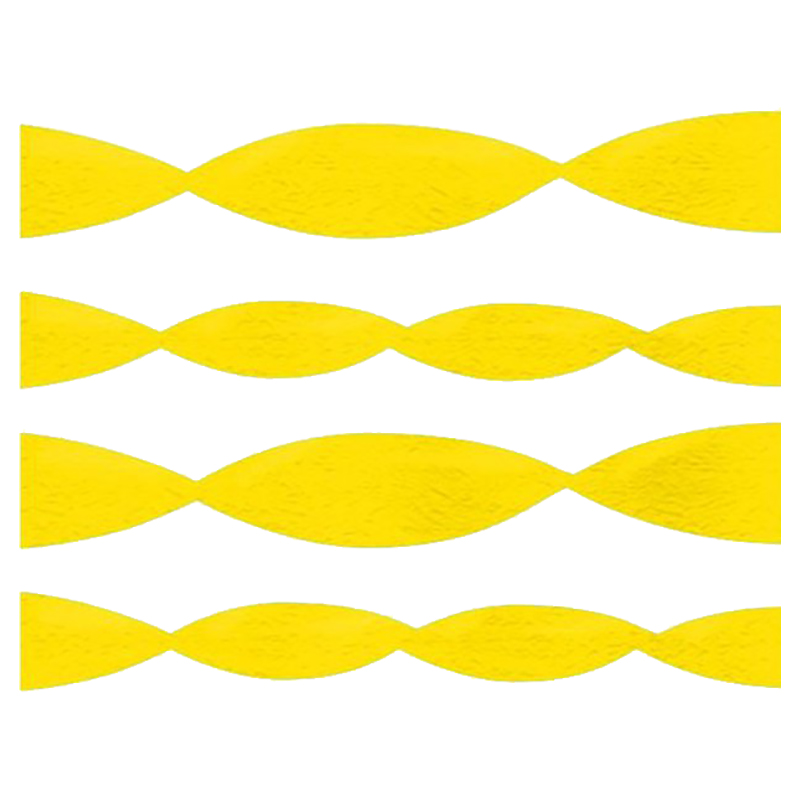 Party Camel - Sunshine Yellow Streamers