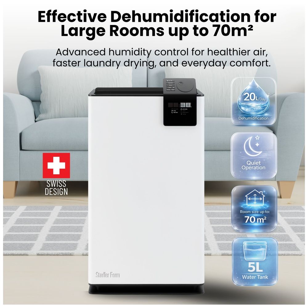 Stadler Form Albert Dehumidifier 20L - White