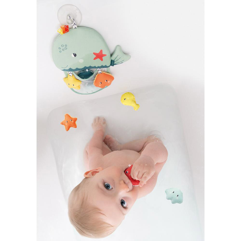 A Thousand & One Cuddles - Baby Bath Toy Organizer with Suction Cup & Interactive Toys (Exclusive)