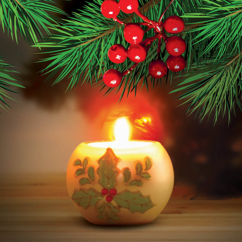 Christmas Magic - 2pcs Tealight Holders - Silver