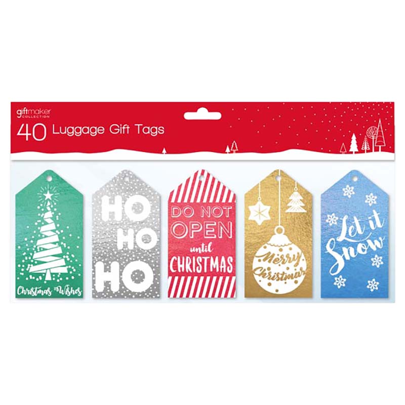 Giftmaker - 40pcs Traditional Luggage Gift Tags
