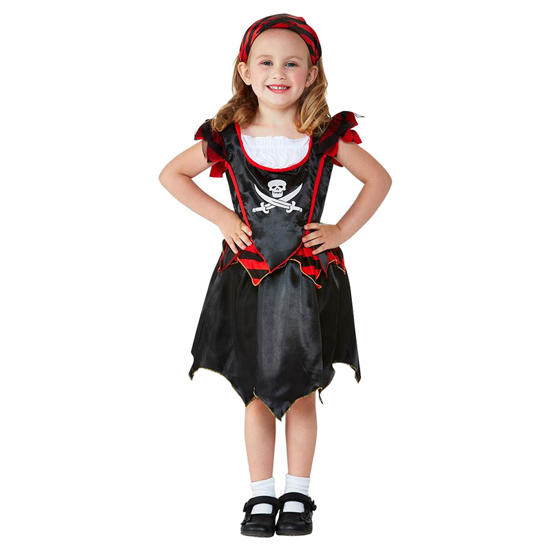 Smiffys Pirate Skull & Crossbones Toddler Fancy Dress Costume