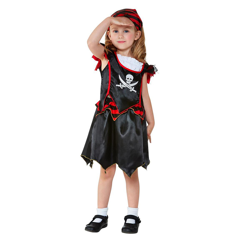 Smiffys Pirate Skull & Crossbones Toddler Fancy Dress Costume