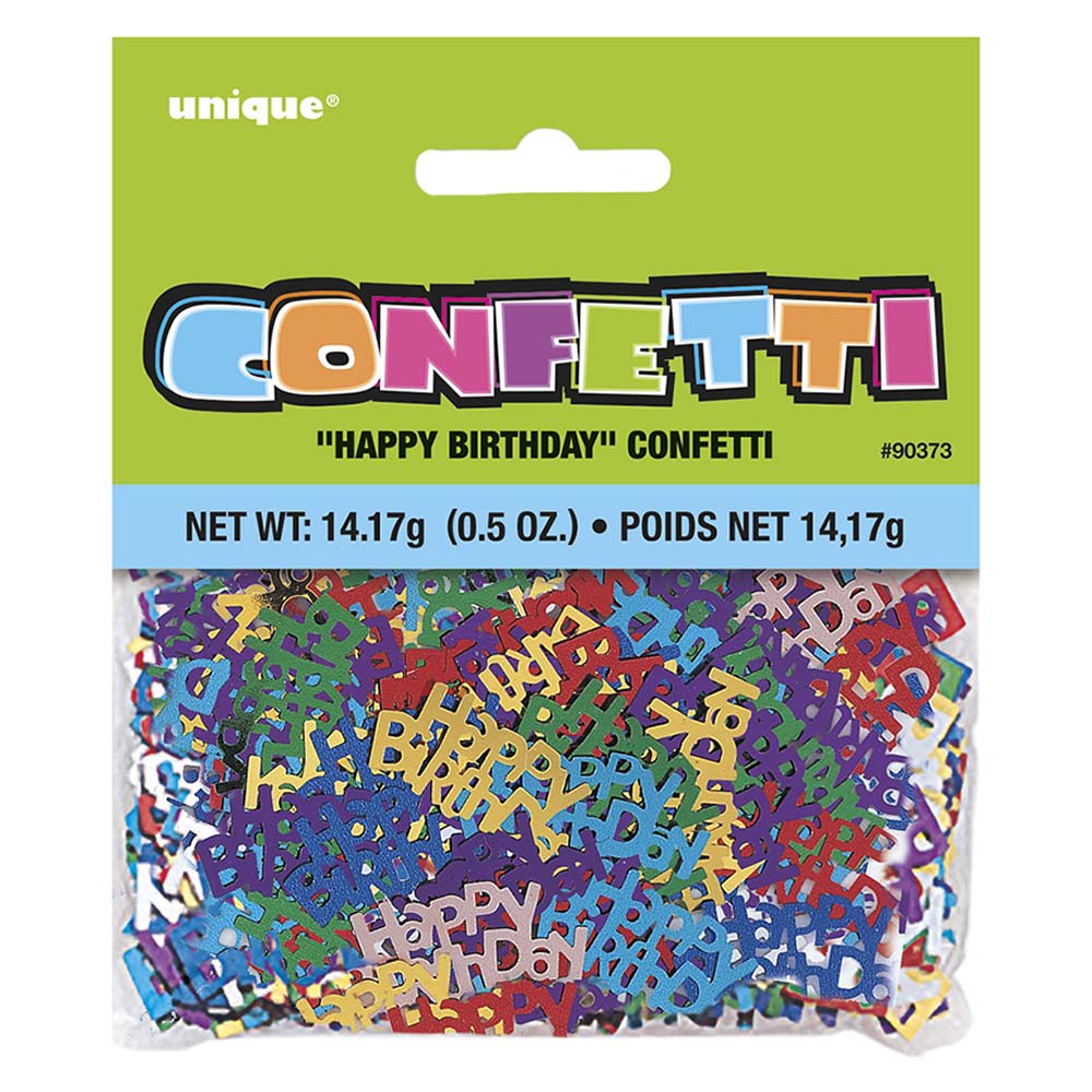 Party Zone - Happy Birthday Foil Confetti 5oz