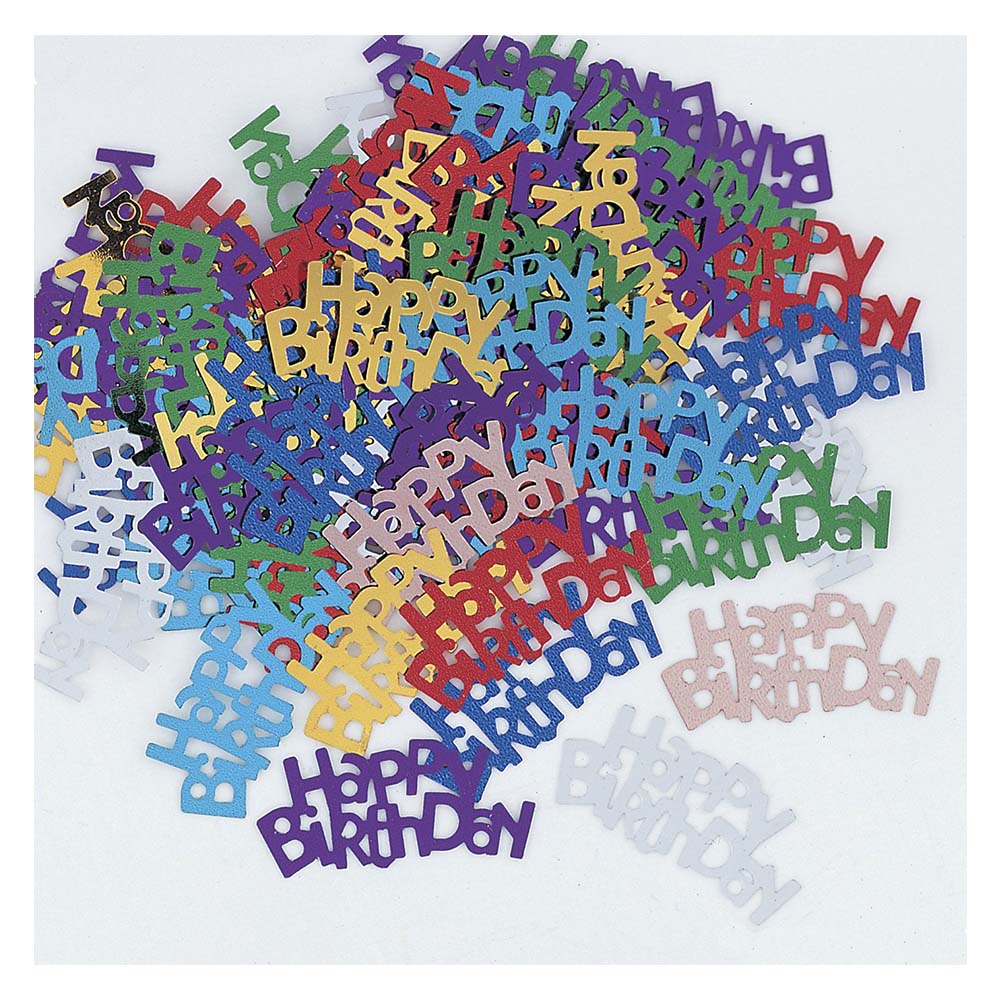Party Zone - Happy Birthday Foil Confetti 5oz