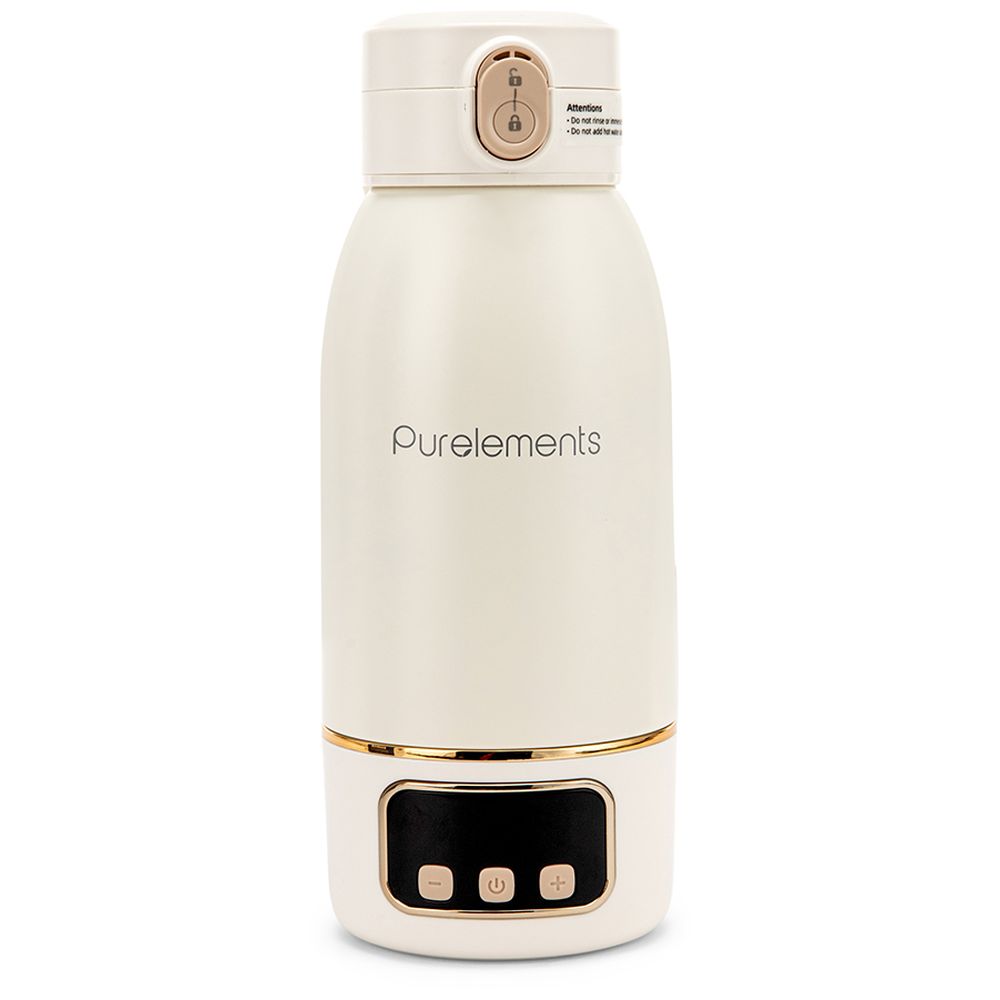 Purelements - Portable and Rechargeable Bottle Warmer - Beige | Smart Travel Milk Heater