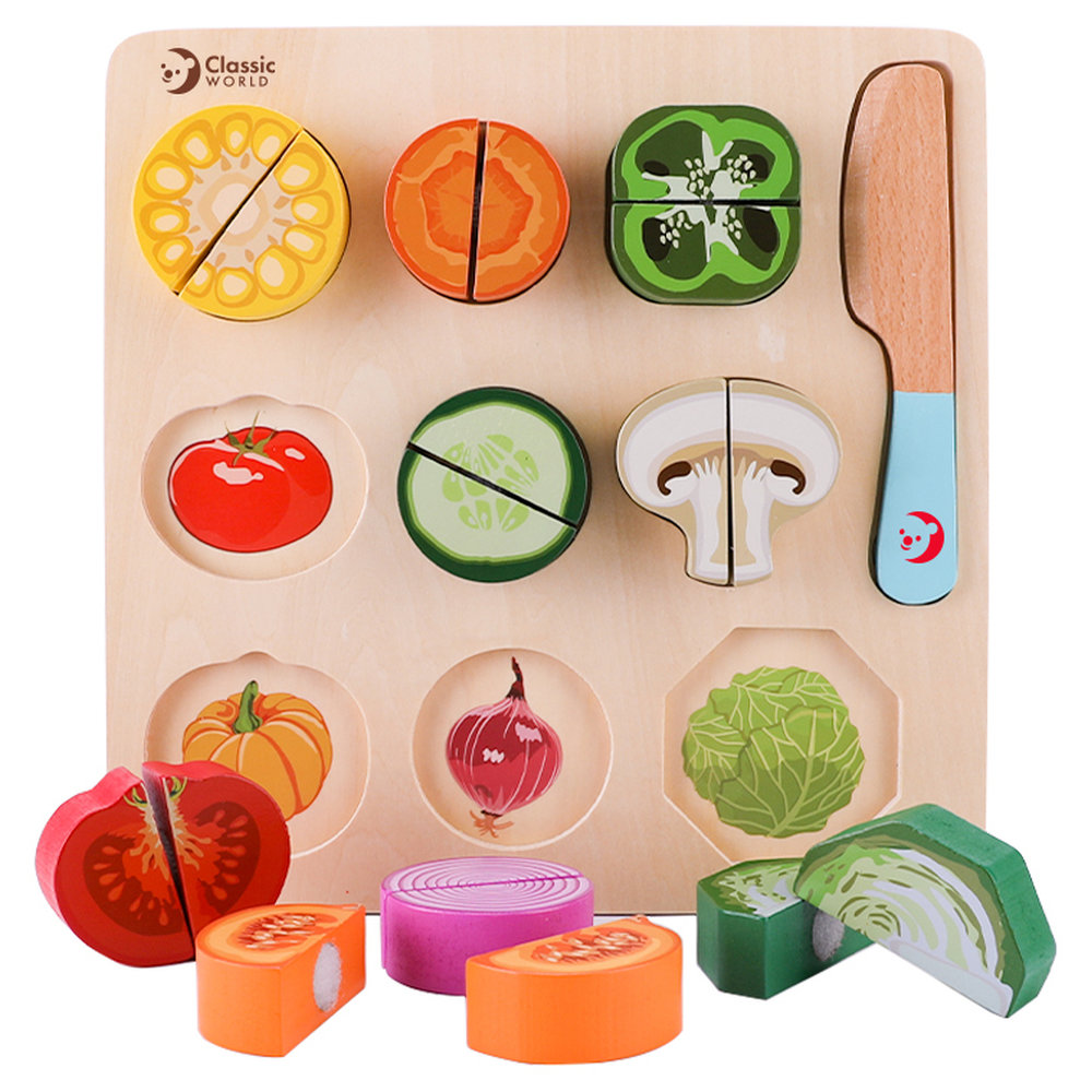 Classic World - Cutting Vegetables Puzzle - 20 Pcs