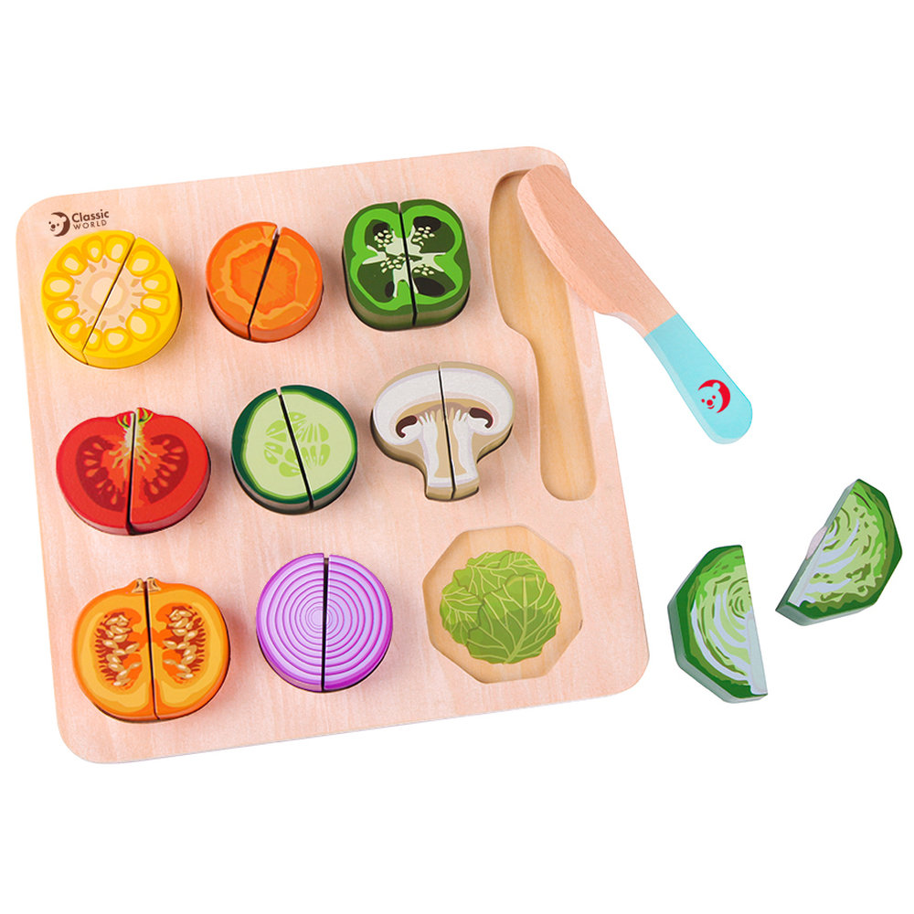 Classic World - Cutting Vegetables Puzzle - 20 Pcs