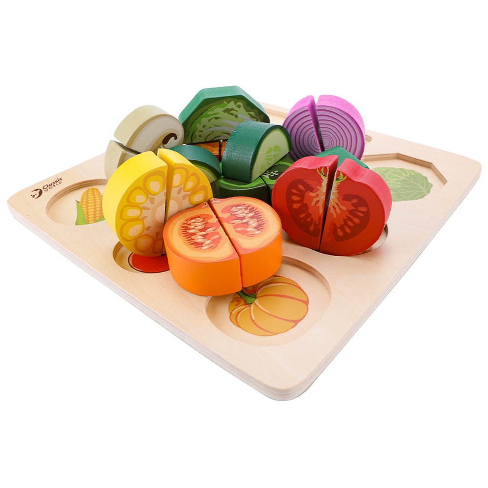 Classic World - Cutting Vegetables Puzzle - 20 Pcs