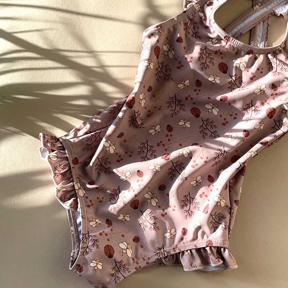 Nuuroo Ariel Ruffle UPF50+ Recycled Girls Swimsuit