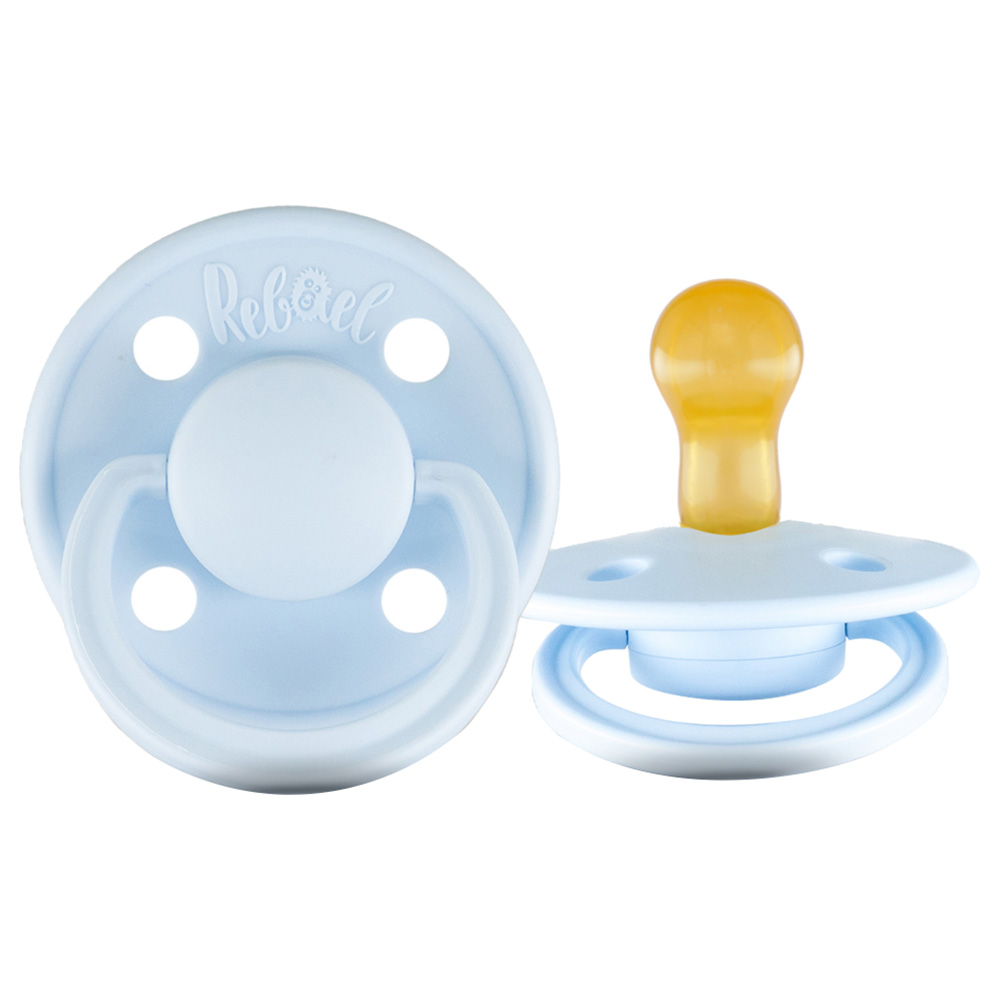 Rebael - Mono Round Pacifier S1 0-6M - Tiny Sky