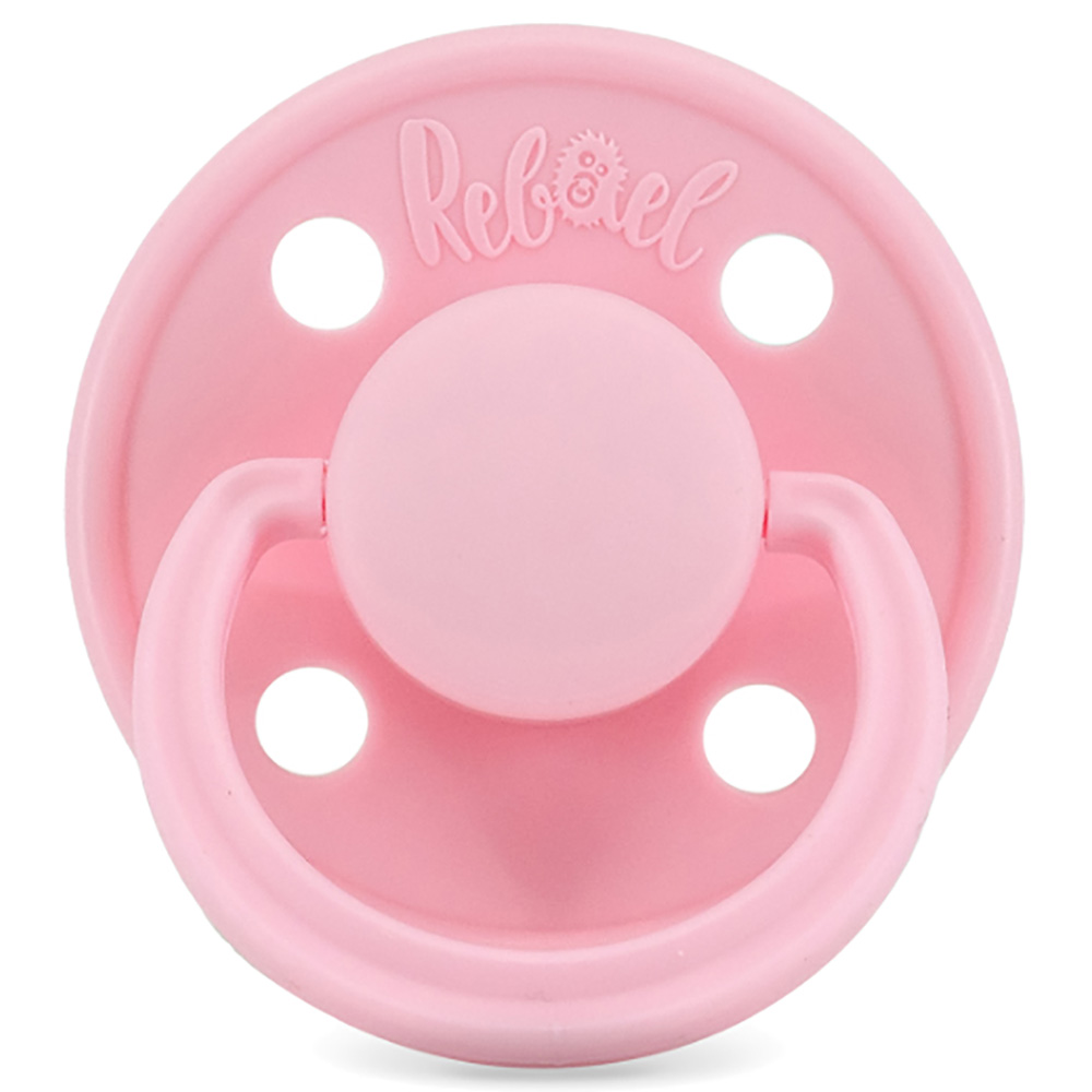 Rebael - Mono Round Pacifier S2 6M+ - Sweet Pink