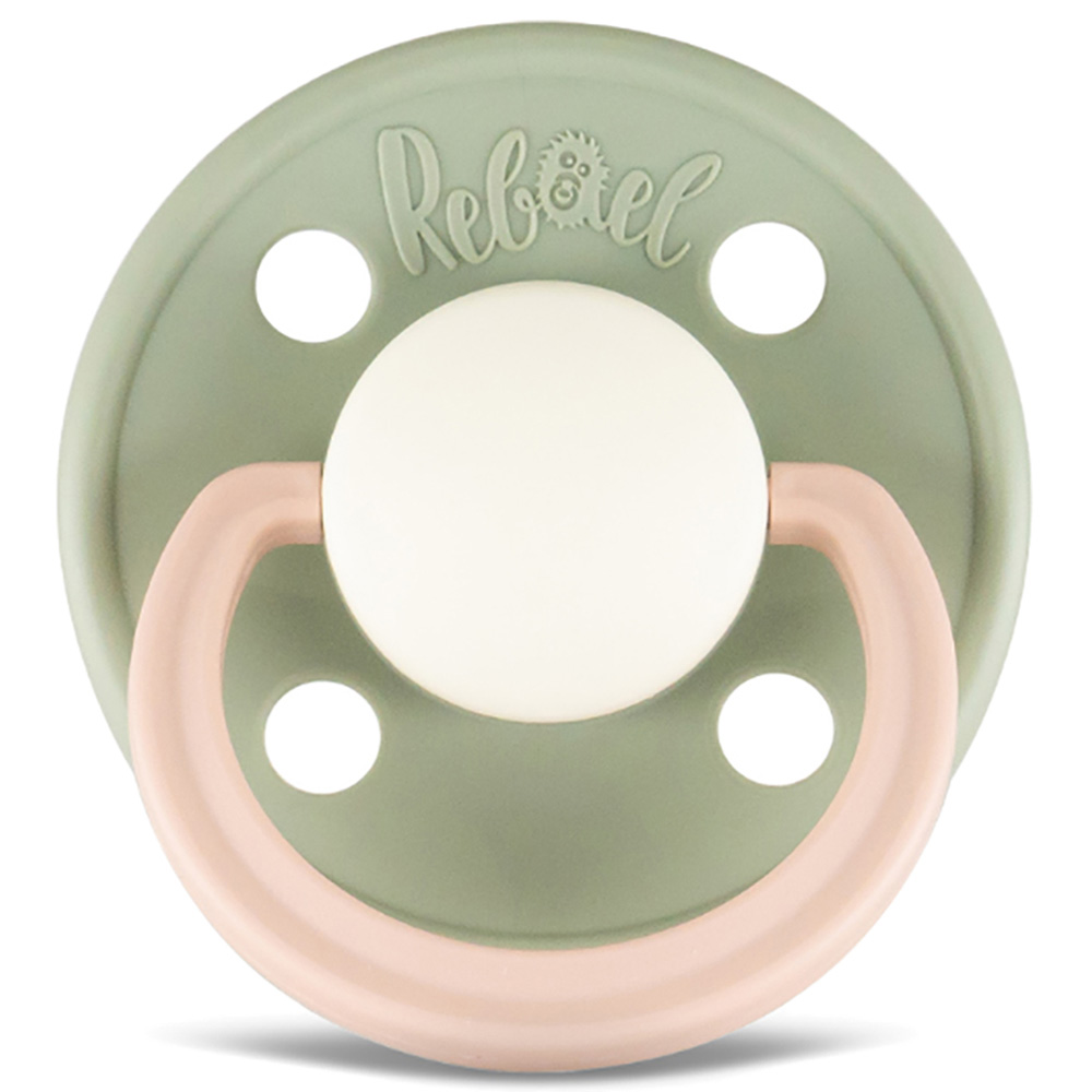 Rebael - Fashion Round Pacifier S1 0-6M - Cloudy Pearly Poodle
