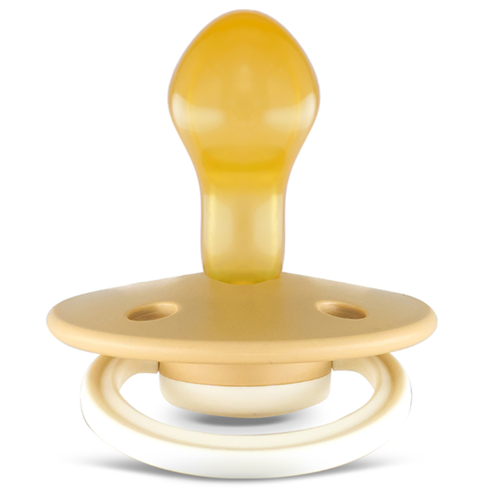 Rebael - Fashion Round Pacifier S2 6M+ - Dusty Pearly Mouse