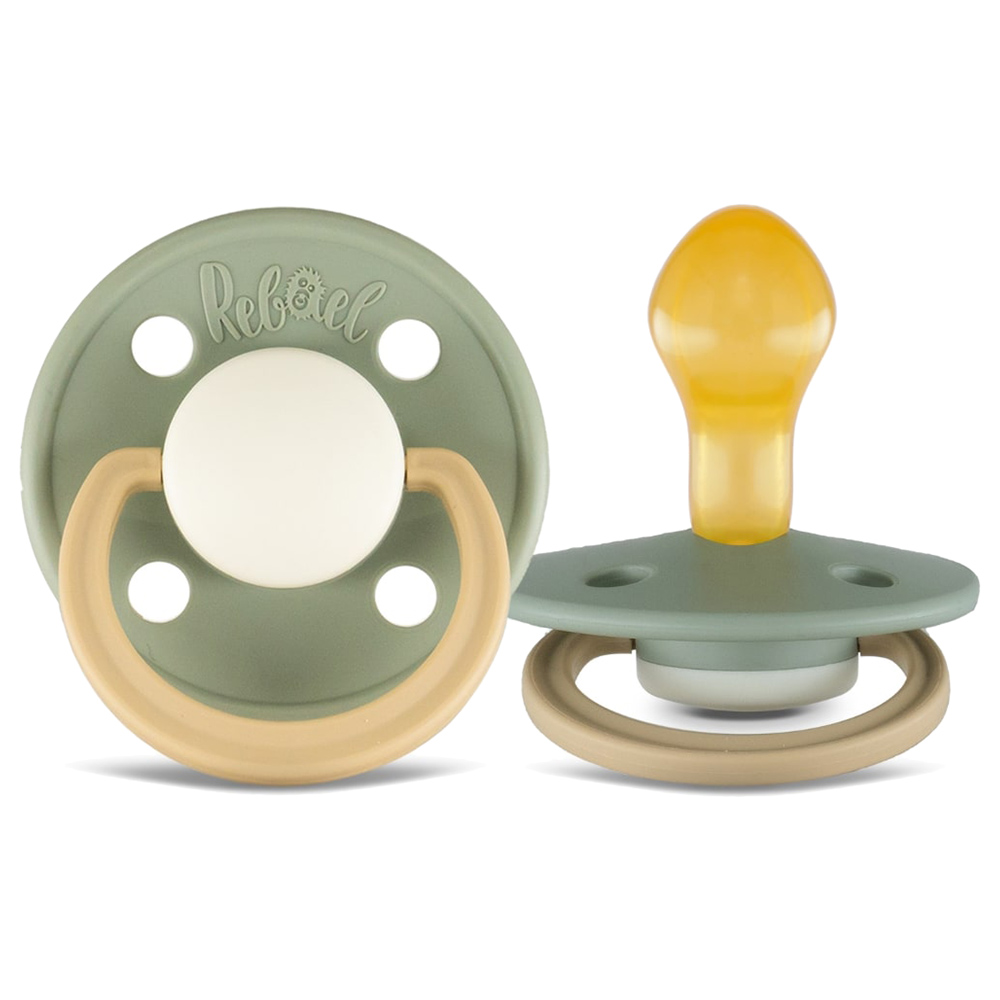 Rebael - Fashion Round Pacifier S2 6M+ - Pack of 2 - Lion/Dolphin